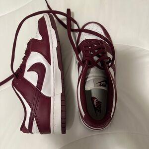 Nike Women’s Dunks - Maroon and White